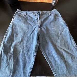 Wrangler Men's Wrangler  Regular Fit Carpenter Jeans Size 38x29 Denim Blue